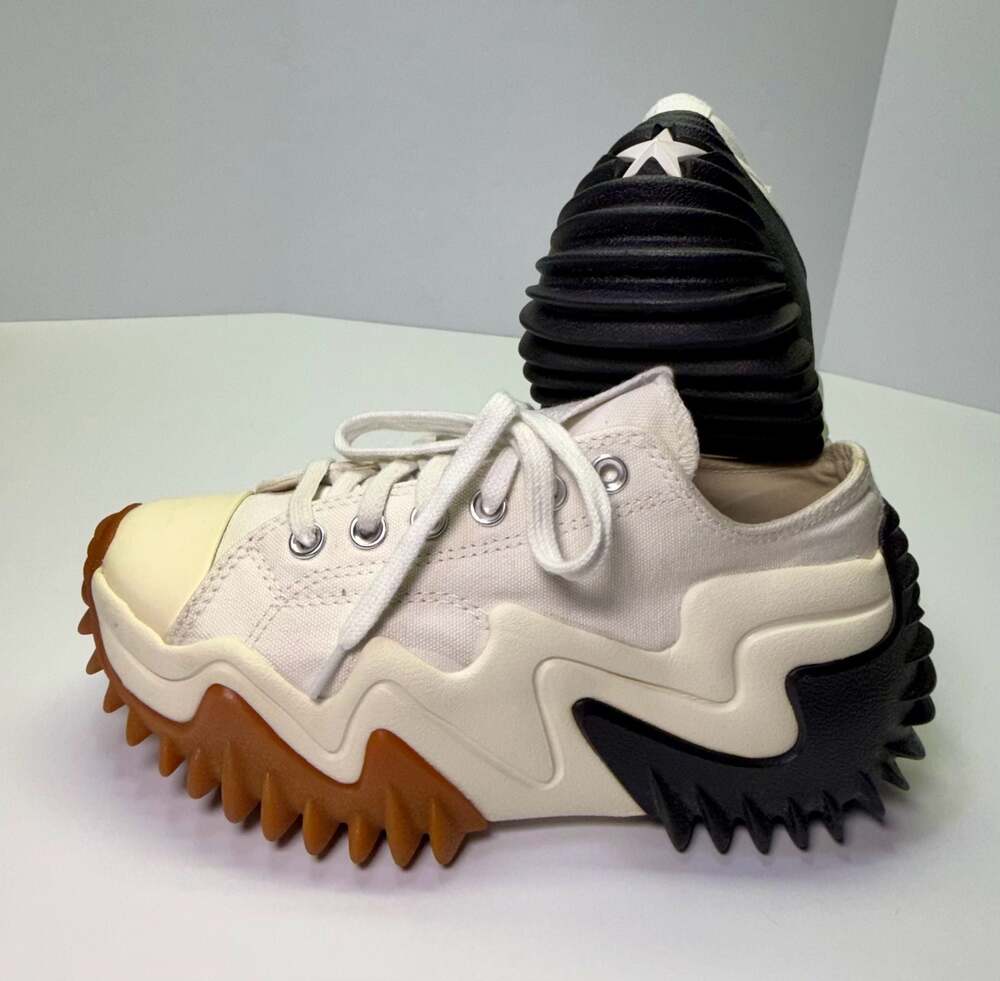 Converse Run Star Motion CX Platform Low White Black Gum Women 7 - Picture 15 of 16
